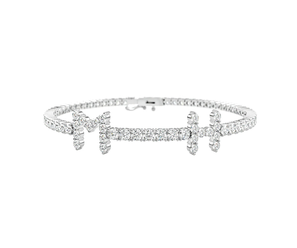 Personalized Name Bracelet Zircon Letter Jewelry High Quality 18K Gold Plated Heart-shaped Love Gift for Women Wedding Memorial