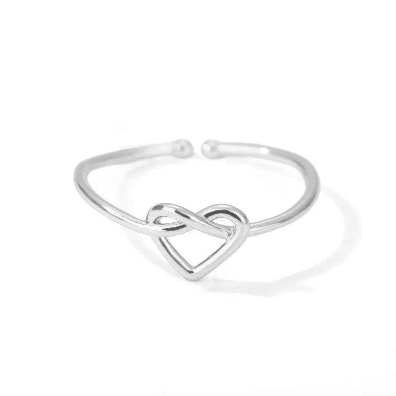 Golden Couple Heart Ring
