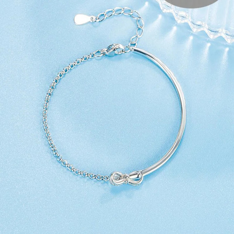Sterling Silver Bracelet Bow Design
