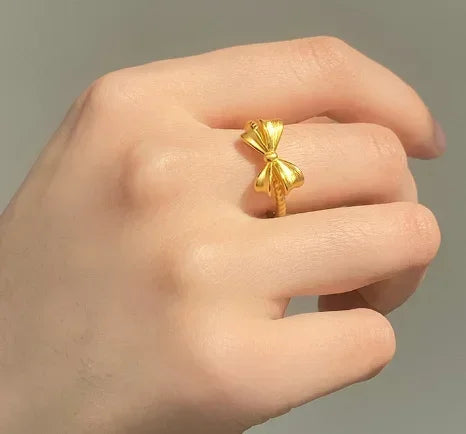 24k pure gold butterfly rings 999 real gold finger rings gold wedding rings