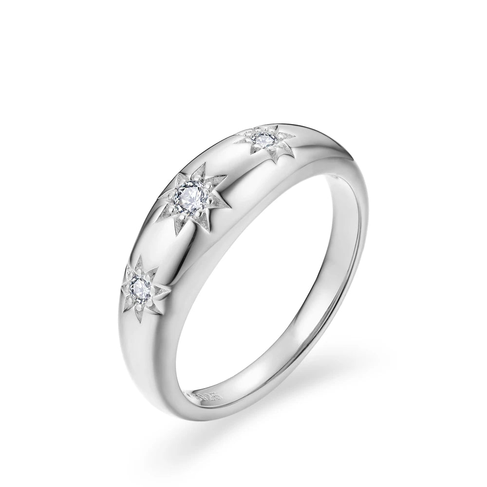 ATTAGEMS Luxury Round Cut 2.5mm Moissanite Ring for Women Man 925 Sliver Sparkling Fine Jewelr Engagement Wedding Party Gift New