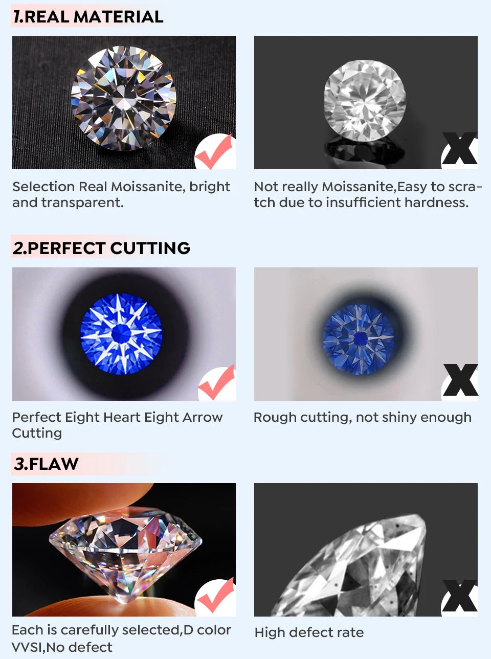 KNB Luxury 1.4ct D Color Moissanite Diamond Ring for Women Real 925 Sterling Sliver Wedding Engagement Eternity Band Jewelry New