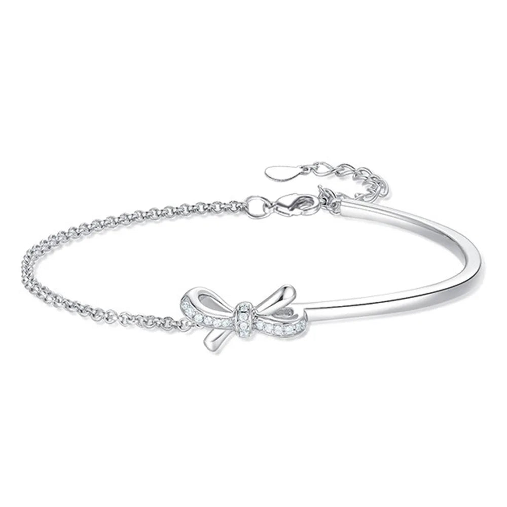 Sterling Silver Bracelet Bow Design