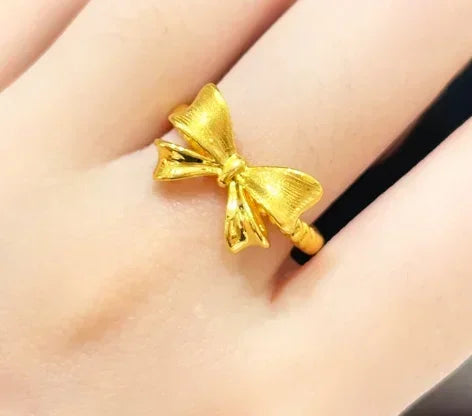 24k pure gold butterfly rings 999 real gold finger rings gold wedding rings